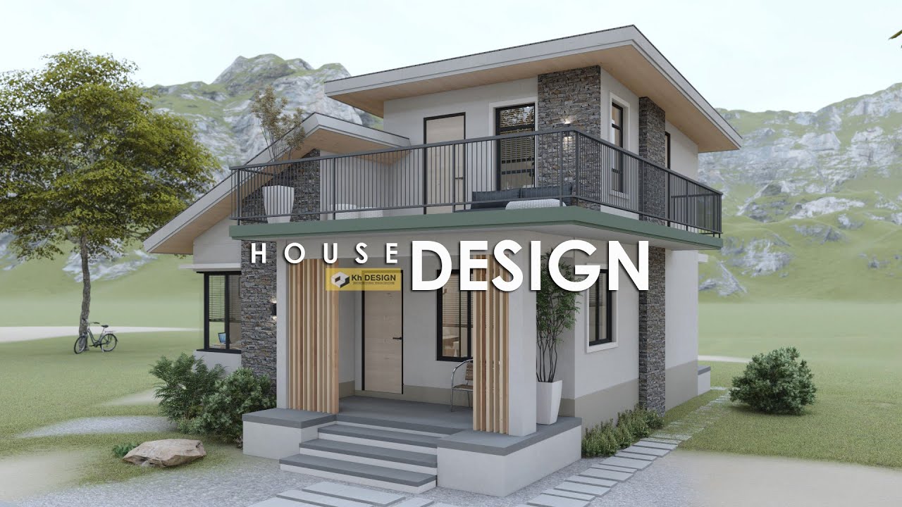 SMALL HOUSE DESIGN | 2 STOREY WITH DECK | 7.50m x 8.00m (106 sqm TFA) | 3 BEDROOM