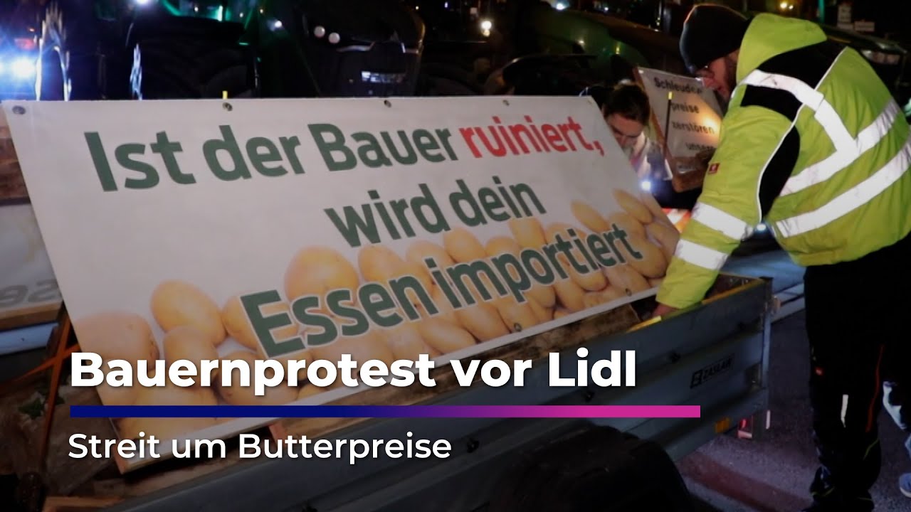 Landwirte protestieren gegen Lidl-Preispolitik in Radeburg I Sachsen Fernsehen