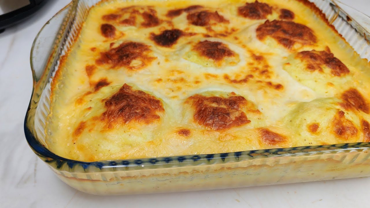 كرات البطاطس المحشية بالدجاج بصوص ولا أروع 😋