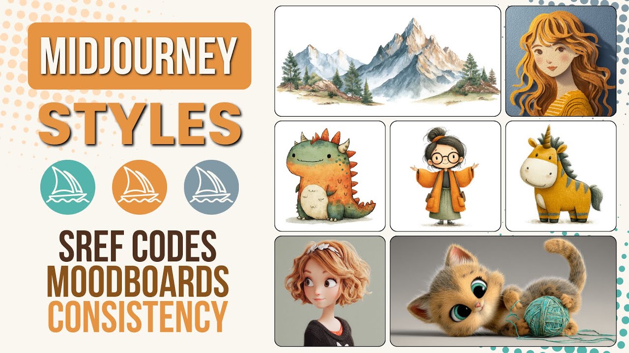 Master Midjourney Styles: Prompting, SREF Codes, Moodboards & Style Consistency
