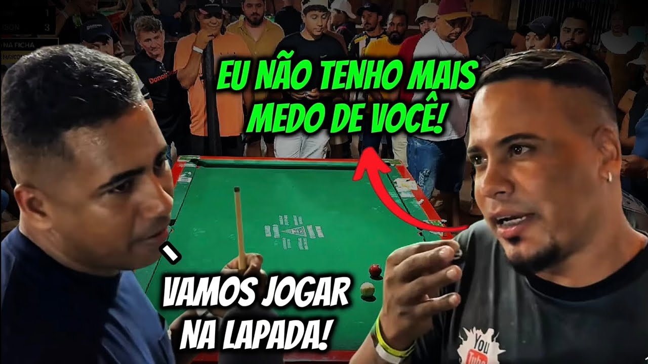 O MAYCON DE TEIXEIRA DESAFIOU O NEGO WALLISON E O SAL&Atilde;O INTEIRO NA LAPADA! 🔥😱 #sinuca 