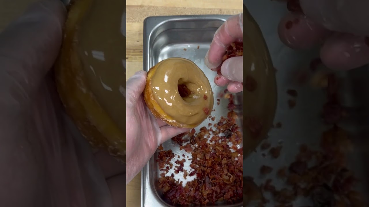The best Maple Bacon doughnut in Las Vegas. #glazelv #maplebacon