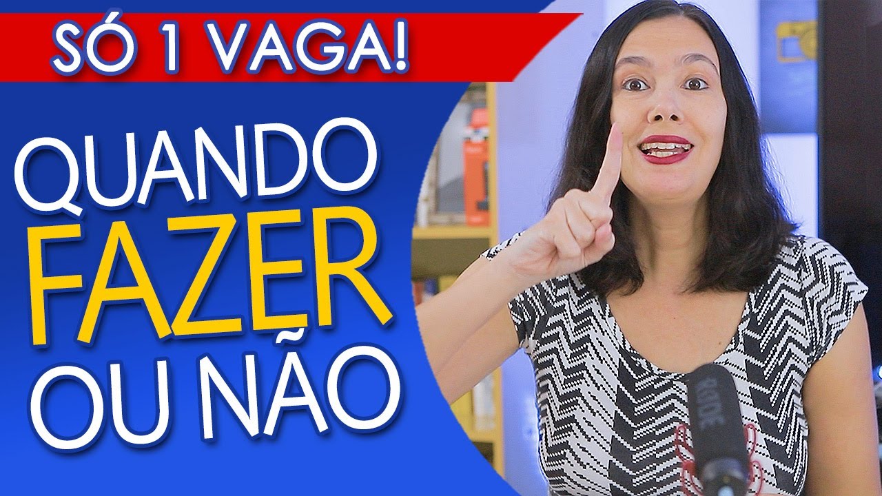 QUANDO FAZER CONCURSO que só tem 1 VAGA? 3 dicas para FAZER ou NÃO FAZER