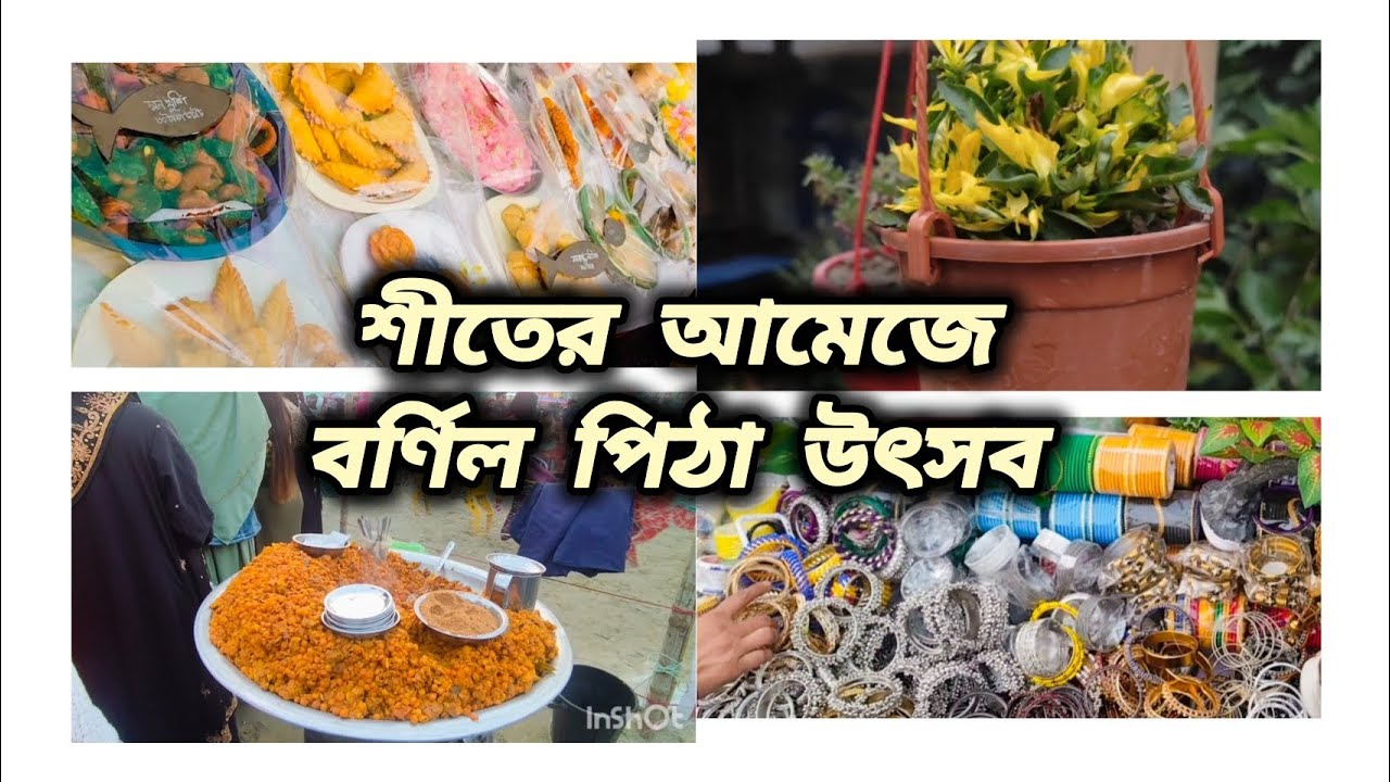 আজকে আমরা মজার সব পিঠা খেলাম।।হরেক রকমের পিঠা, একসাথে সব স্বাদের স্বাদ।।🌹(পিঠা উৎস)।।Pitha festival.