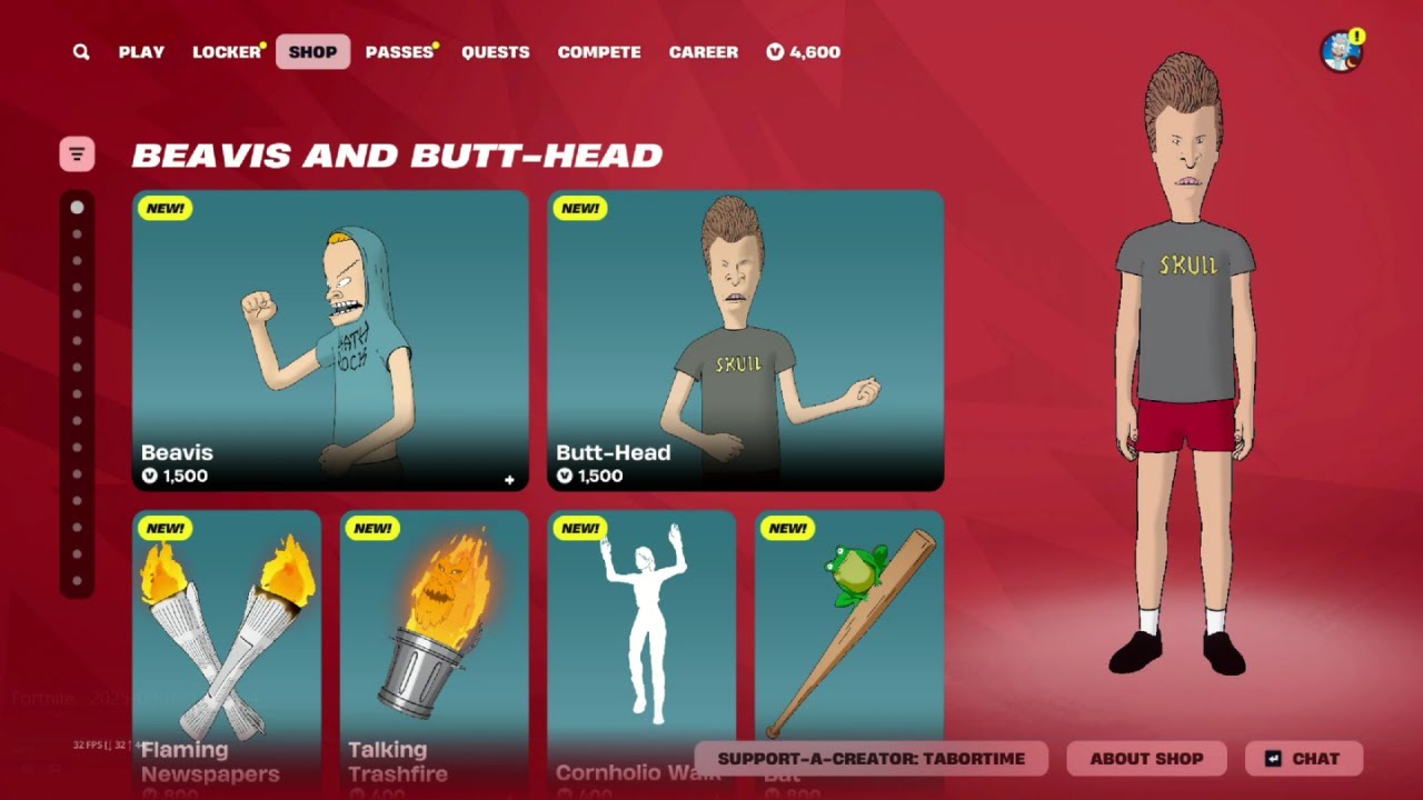 *NEW* Beavis & Butt-Head skins in Fortnite