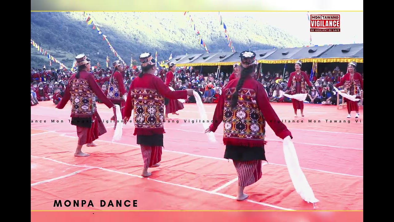 Experience the vibrant Monpa Dance performed by the girls of Tawang!