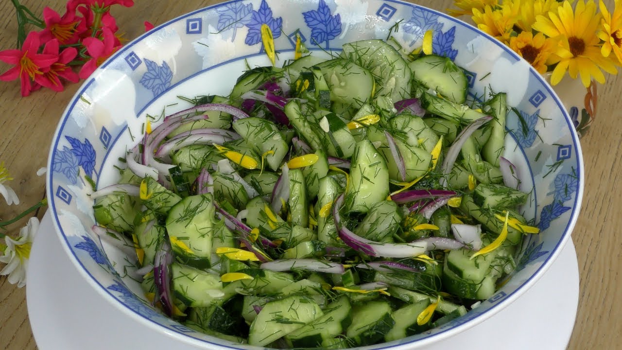 # VOGLIA D’ESTATE, Insalata di Cetrioli Freschissima e Coloratissima!!!