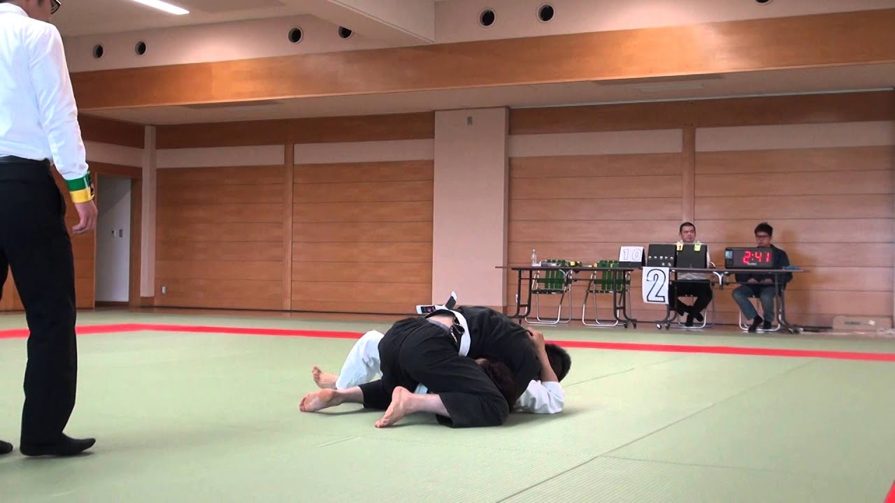 20140420関東柔術選手権大会アダルト白帯ライトフェザー級２回戦北澤