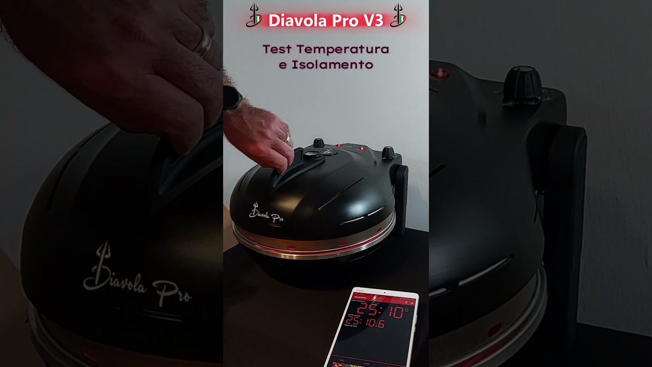 Diavola pro V3 test temperature #pizza #kitchen #pizzalover #diavolapro