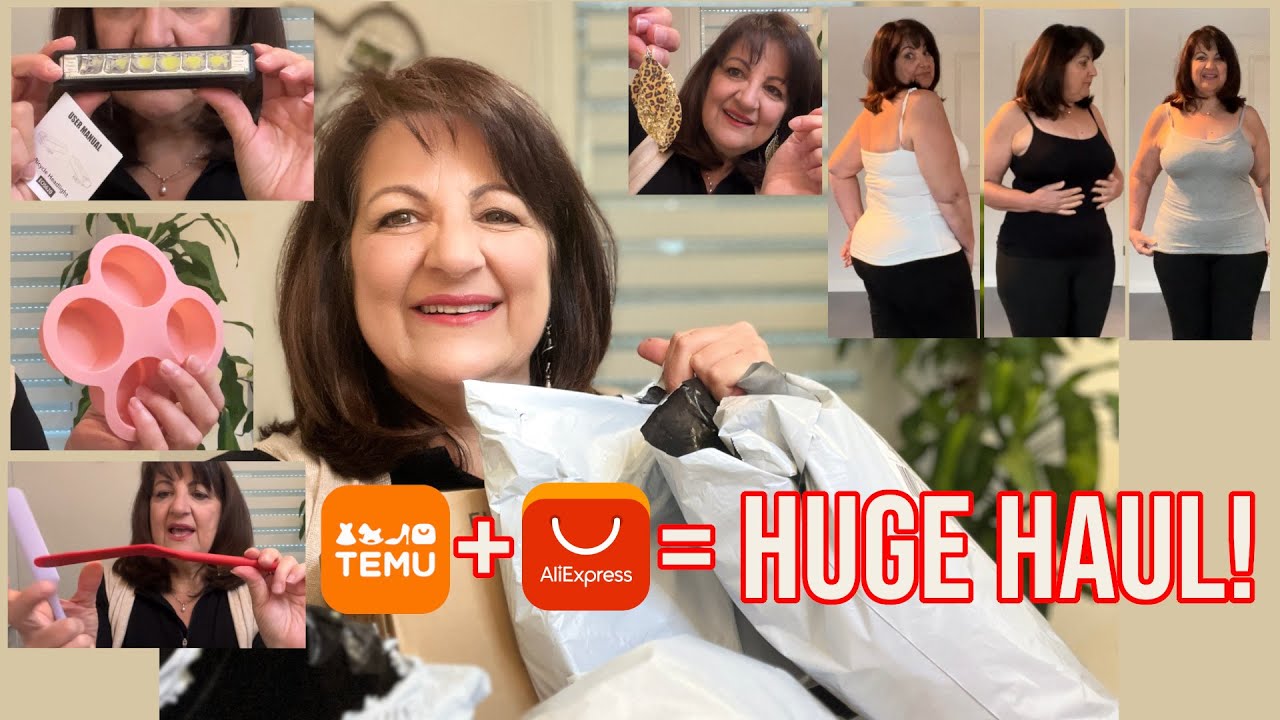 Combined Temu and AliExpress Haul - huge mixed bag... and of course more Plus Size clothes 🤩