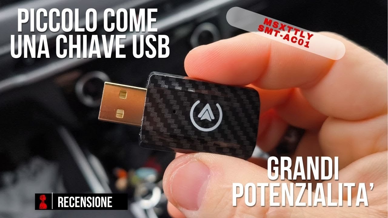 CARPLAY e Android Auto Wireless con MSXTTLY - Il dongle USB super compatto e veloce