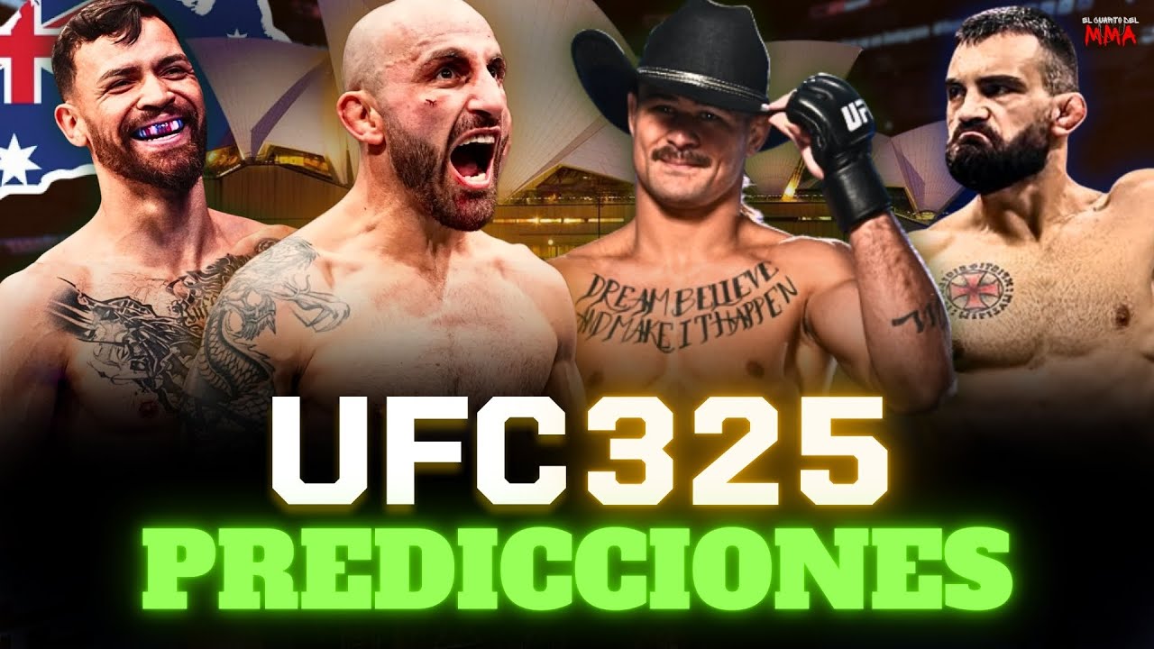 UFC 325 – Predicciones EXTREMAS: ¿Volkanovski retiene o Lopes hace HISTORIA | Parlay GRATIS