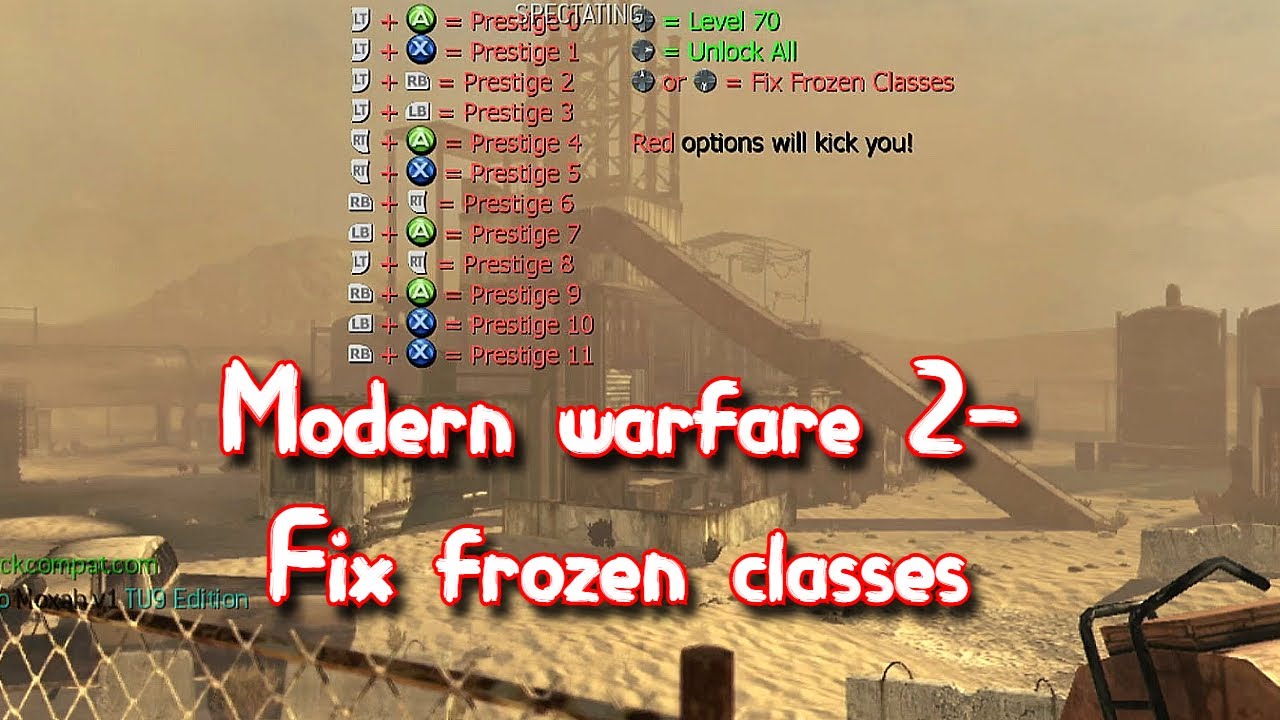 MW2 HOW TO UNLOCK ALL AND FIX FROZEN CLASSES (XBOX, CHECK PINNED COMMENT)