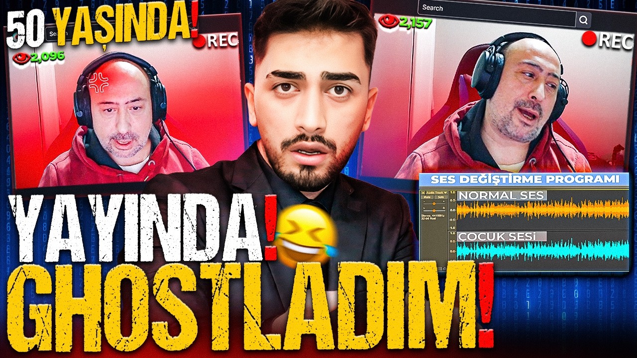 ÇOCUK SESİ İLE 50 YAŞINDAKİ YAYINCIYI GHOSTLADIM! (hile dedi!) | PUBG Mobile