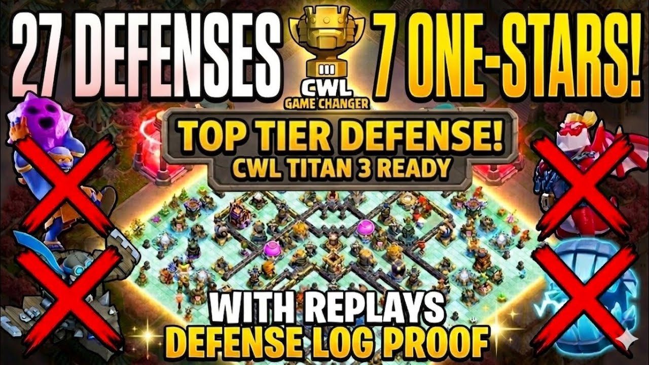 🔥 Only 6 Triples in 27 Defenses! Best TH18 Legend League Base 2026 | Best TH18 CWL War Base 2026 