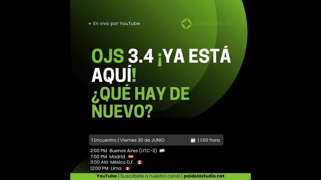 OJS 3.4 | Nueva versión de Open Journal Systems | Novedades