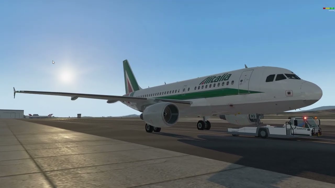 Flight AZ1900 OLB-FCO - X-Plane 11 - A319 Toliss
