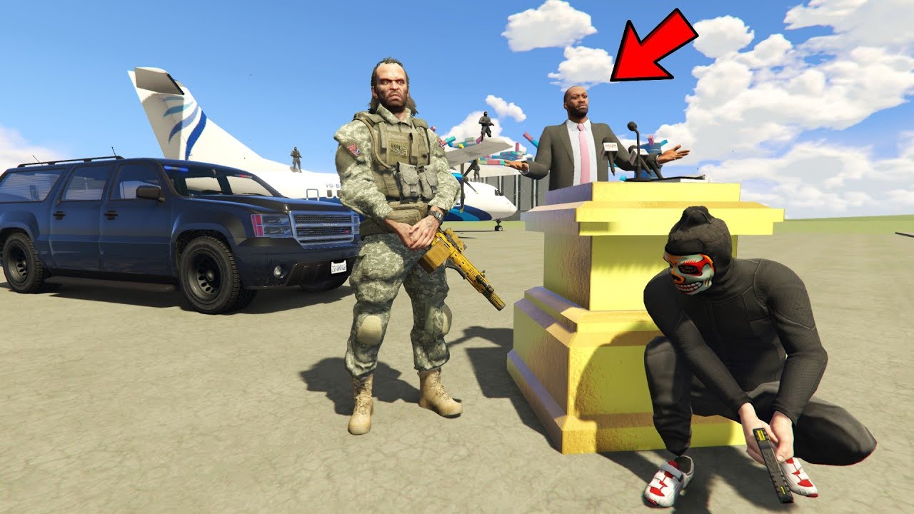 President Franklin Is Under Attack By Secret Hitman In Indian Bike Driving 3D | GTA 5