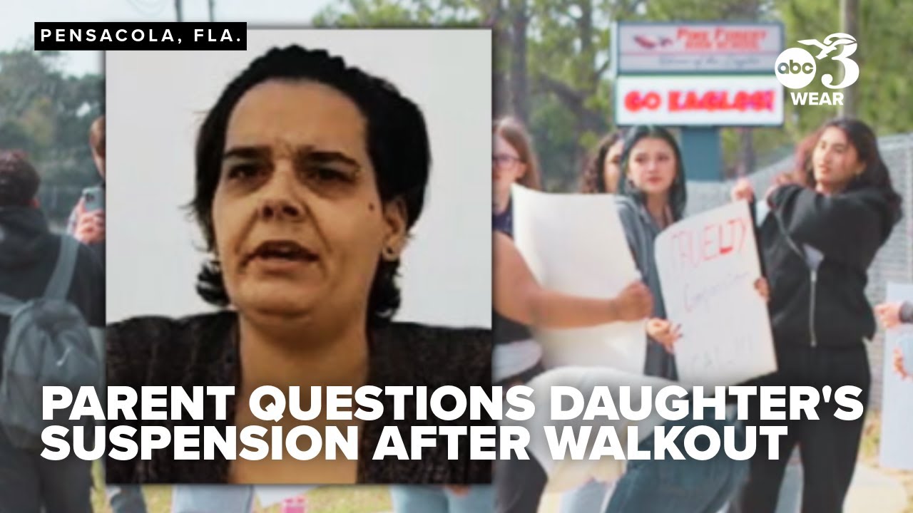 Parent questions daughter's suspension following ICE protest walkout at Pensacola high school