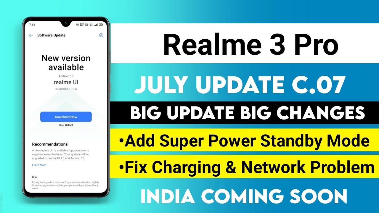 Realme 3 Pro July update C.07 Coming Soon | Most Changes | Realme 3pro C.07 july update features