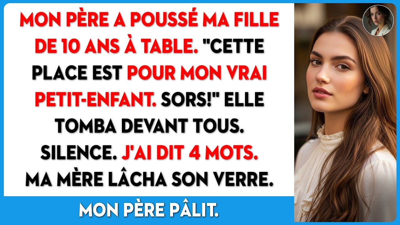 À Noël, mon père a poussé ma fille : 