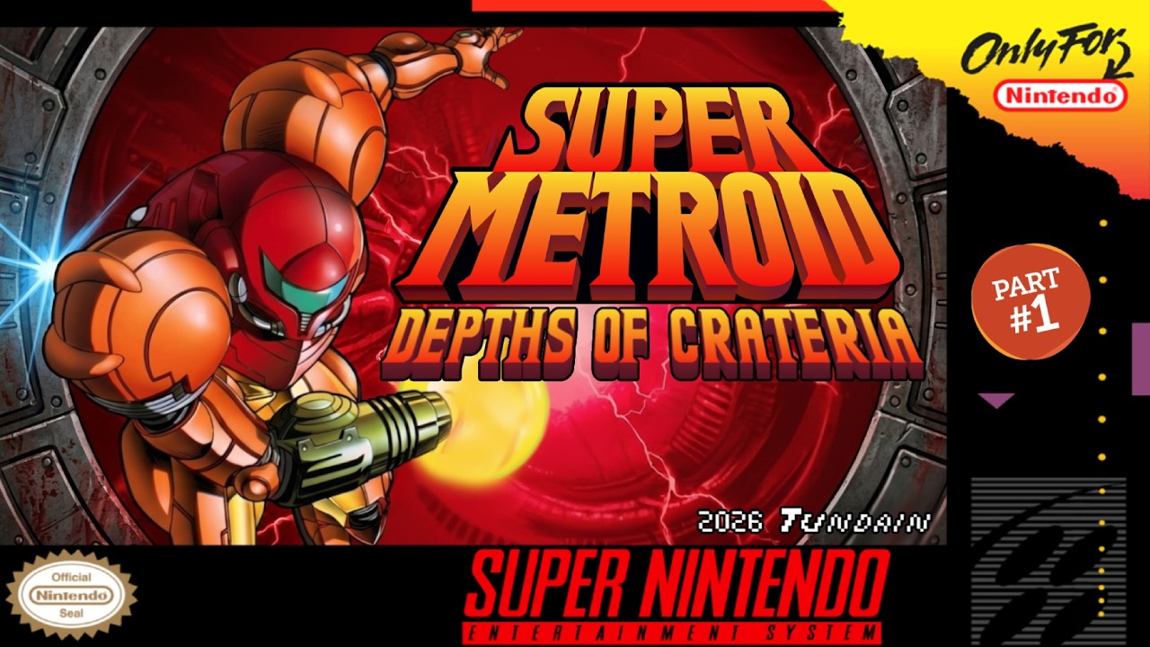 Super Metroid: Depths of Crateria [SNES] (Part 1)