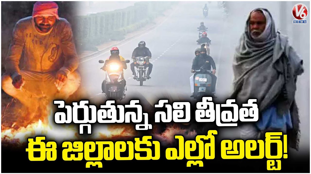 Extreme Cold Wave in Telangana | Yellow Alert for These Districts : IMD Weather Update | V6 News