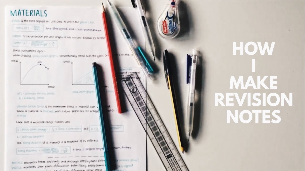 how i make revision notes | ZO&Euml; KEZIA