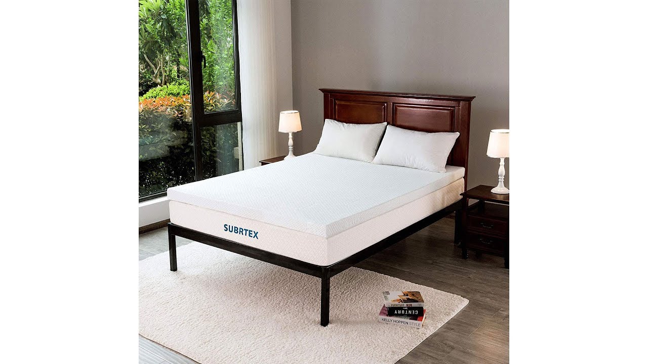 Memory Foam Bed Mattress Topper High Density Cooling Pad