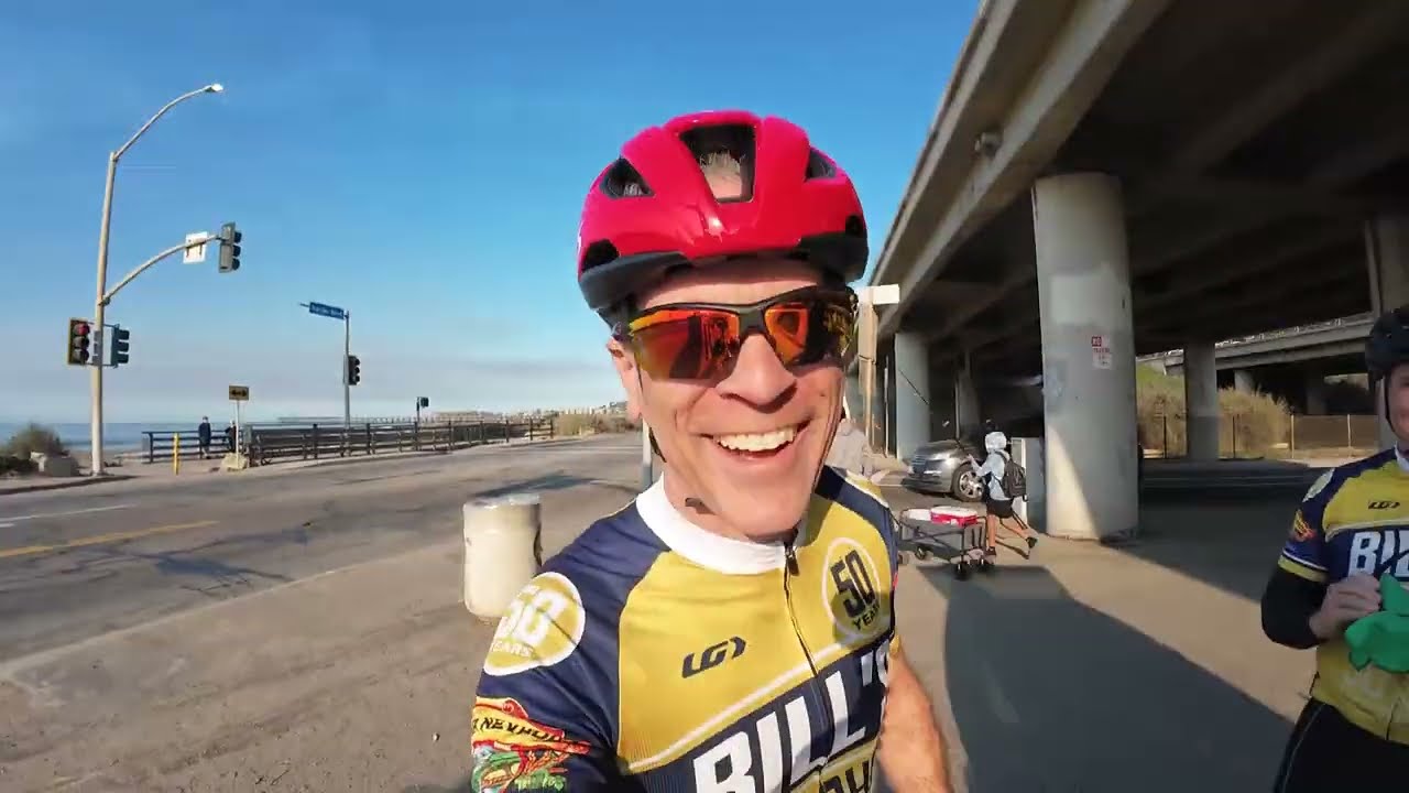Old English Blokes Cycling in California