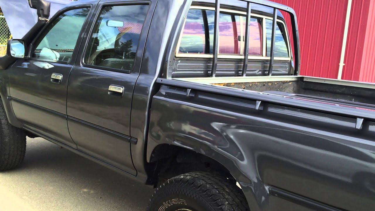 1991 Toyota Hilux Quad Cab, 2.8L Diesel, 4X4, 5 speed manual, Manual front locking hubs,