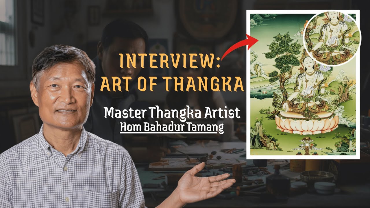 Master Artist from Nepal: The Ancient Art of Thangka Painting Interview #interview #artist #master