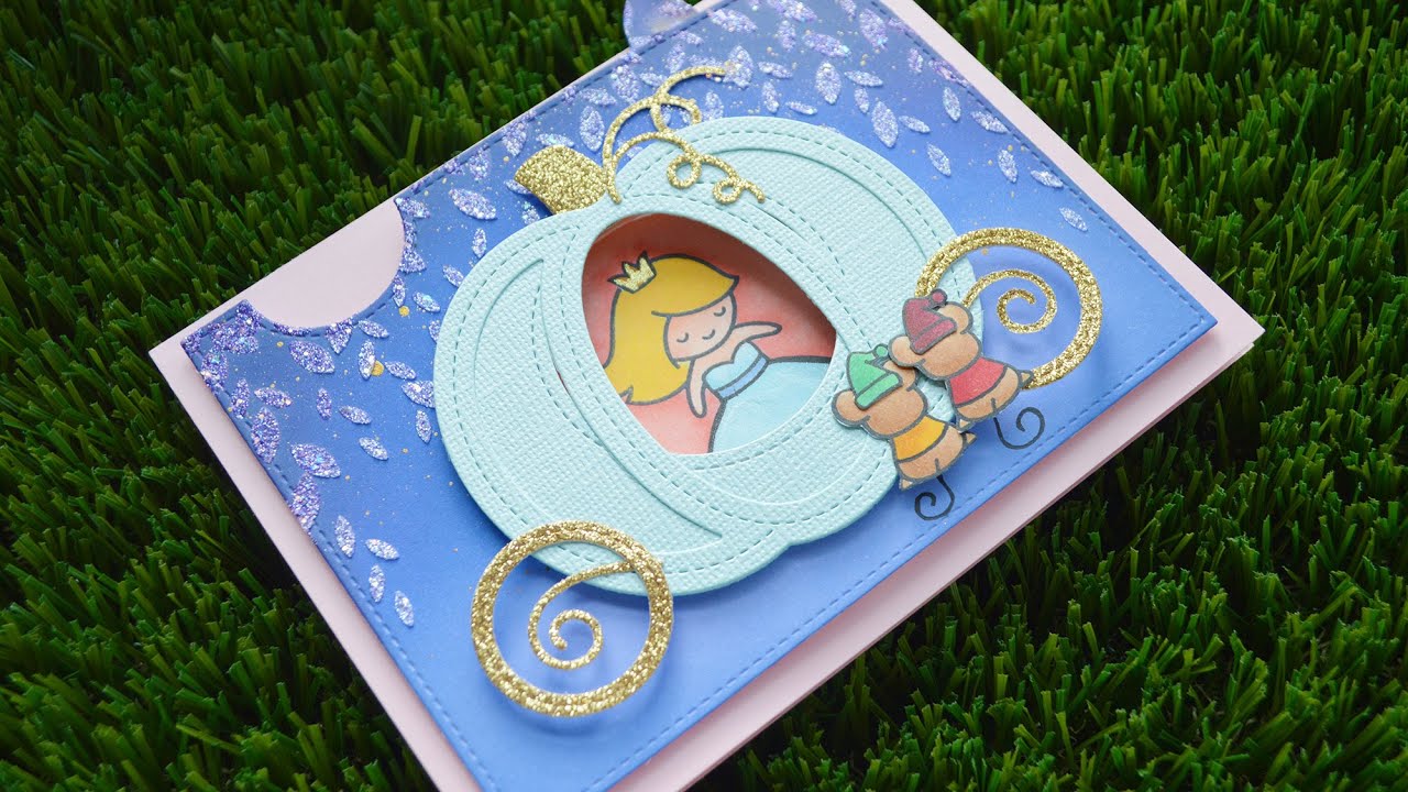 Cinderella's Magical Coach - A themed Magic Iris Interactive Card