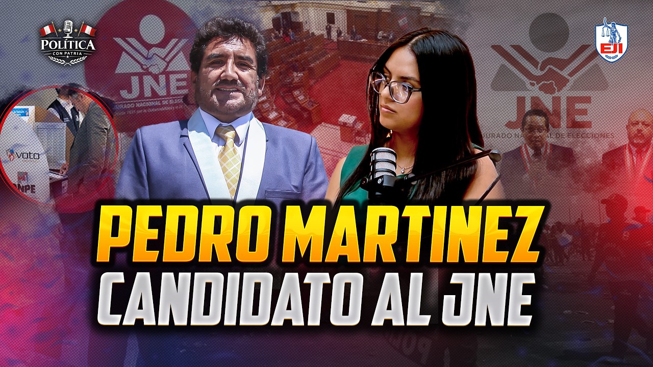 🔴EN VIVO | PEDRO MARTÍNEZ, CANDIDATO AL JNE