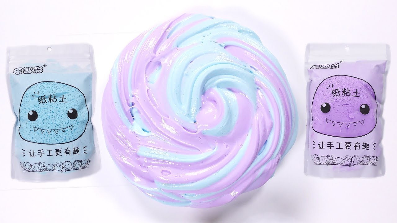 【DIY】中国の紙粘土で超気持ちいい粘土スライムを作る【slime ASMR】