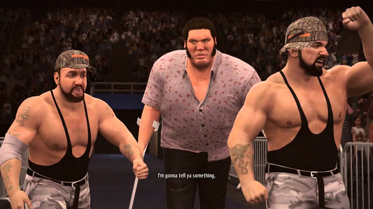 WWE 2K16 Hall of Fame Showcase The Bushwhackers vs The Natural Disasters