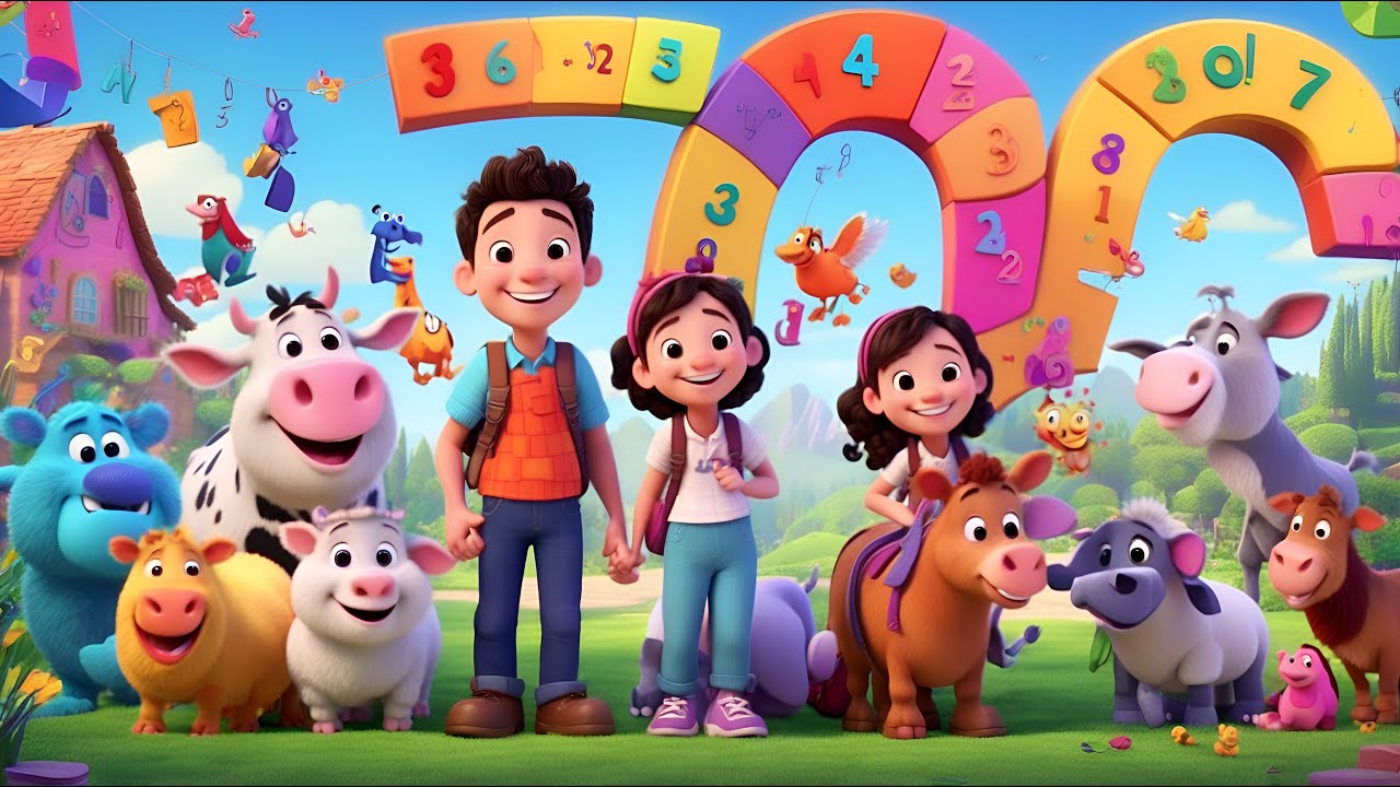 Kids Learning Compilation | Farm Animals Song, Learn ABC, Counting 1 to 10 | Baby Shark + Kids Songs