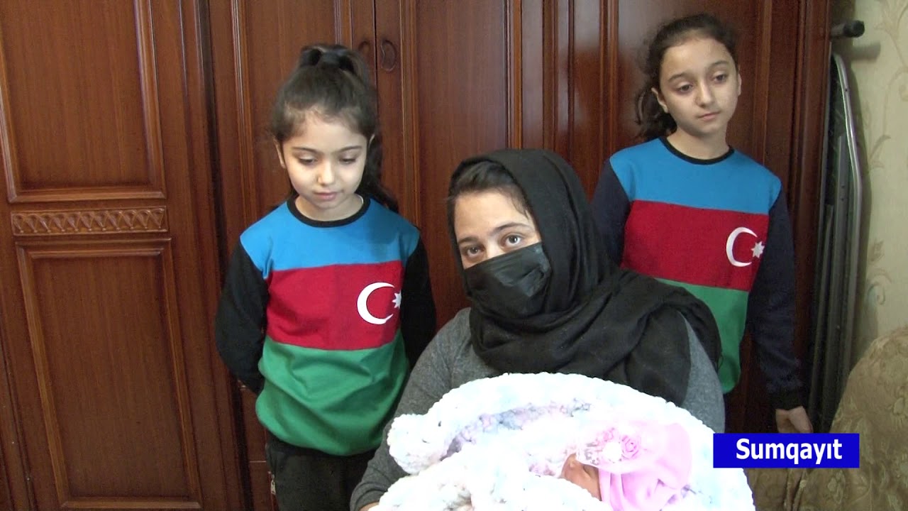 Sumqayıtda şəhid Eldar Abdullayevin övladı dünyaya gəlib.05.02.2021