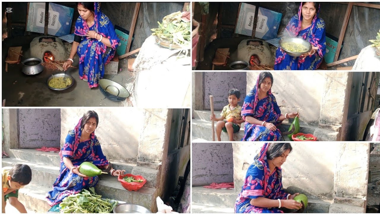 শীতের দিনে সকালবেলা লাউ দিয়ে আর লাঠি মাছ দিয়ে দারুন রান্না করলাম 