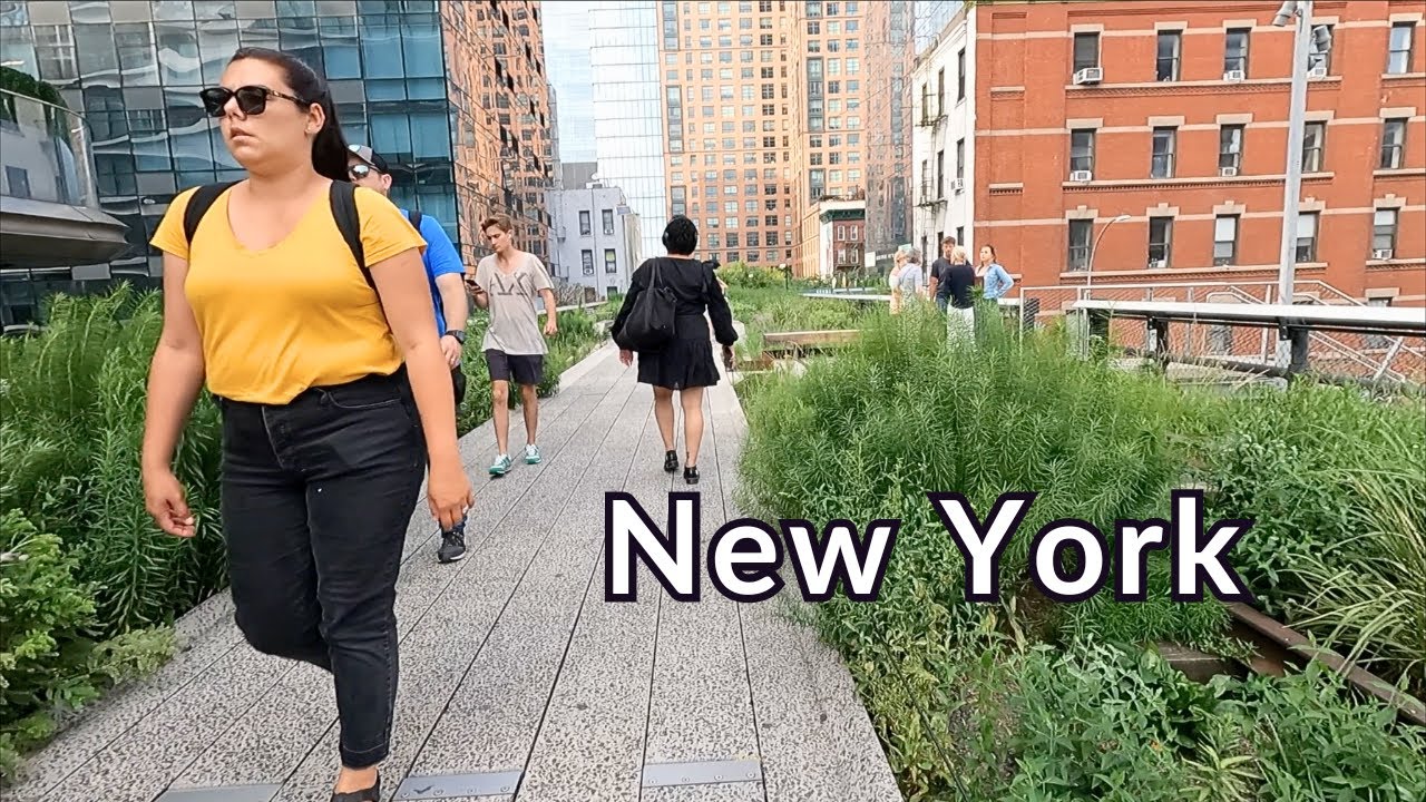 New York City walking tour Highline, Chelsea Pier, 10 av Manhattan NYC walk around