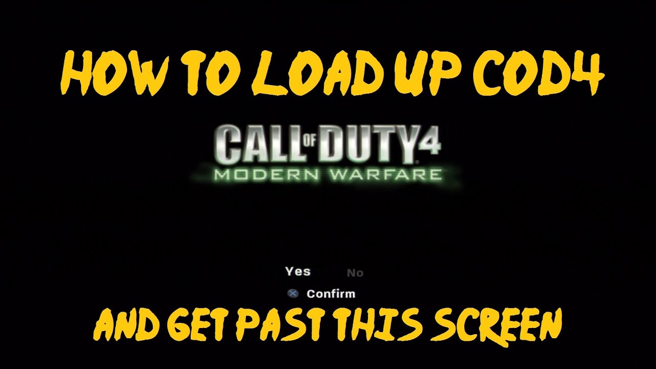 How to Fix COD4 on PS3