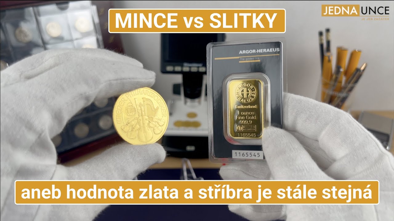 MINCE vs SLITKY aneb nemusíte být numismatik, abyste si koupili investiční minci