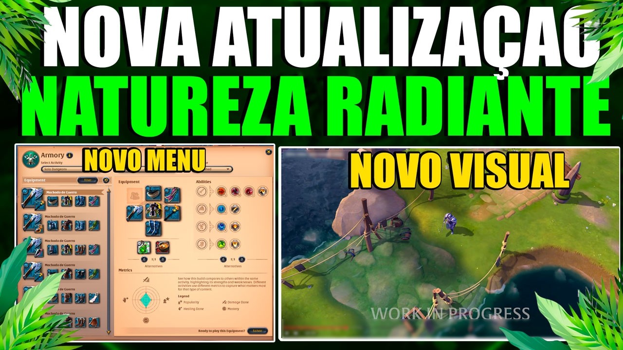 😱 A NOVA ATUALIZAÇÃO MUDOU TUDO! Natureza Radiante é ABSURDA 🌿 - Albion Online