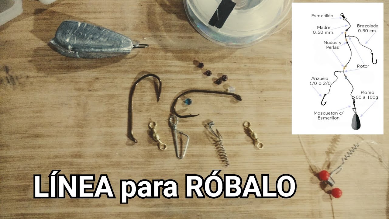 linea simple para pescar robalo