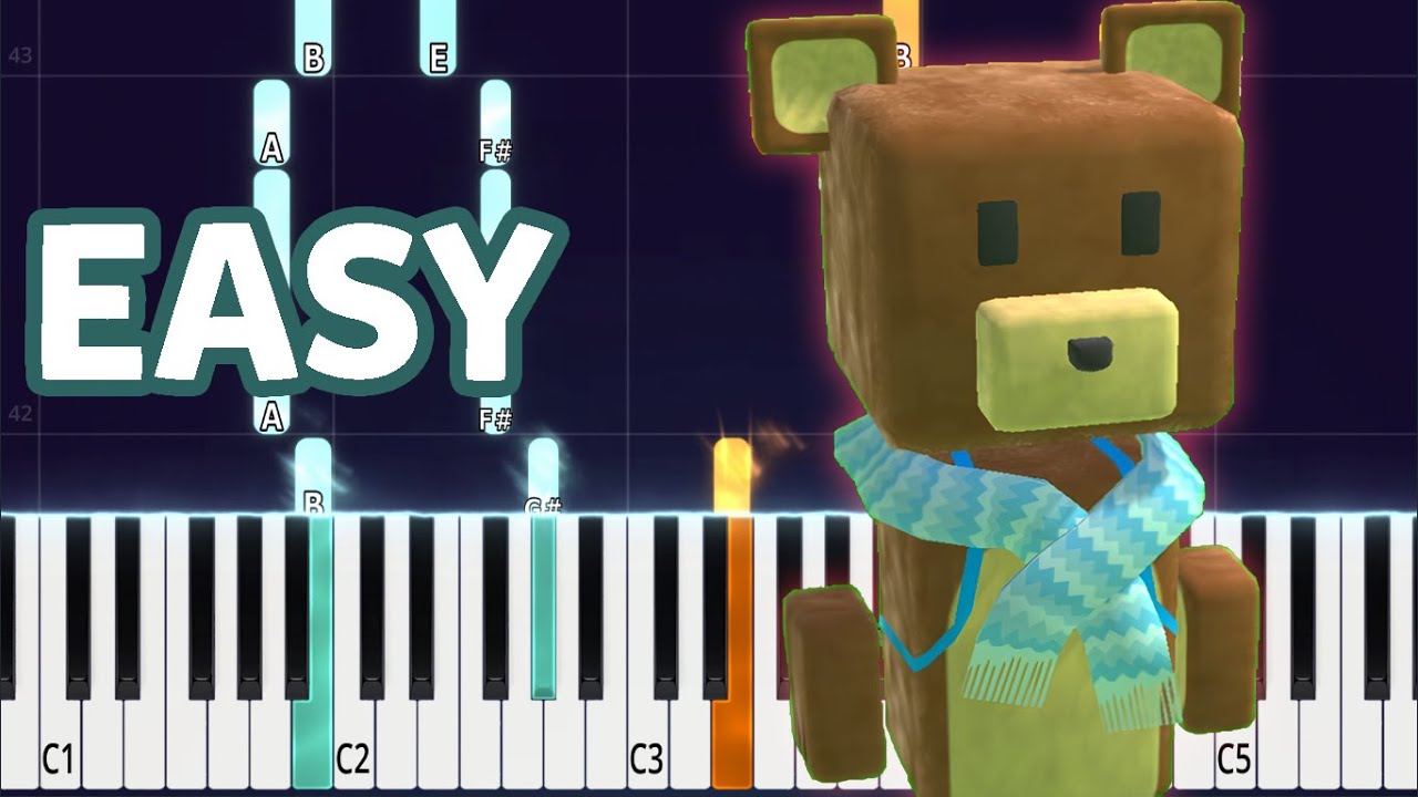 Super Bear Adventure - Snow Valley Easy Piano Tutorial