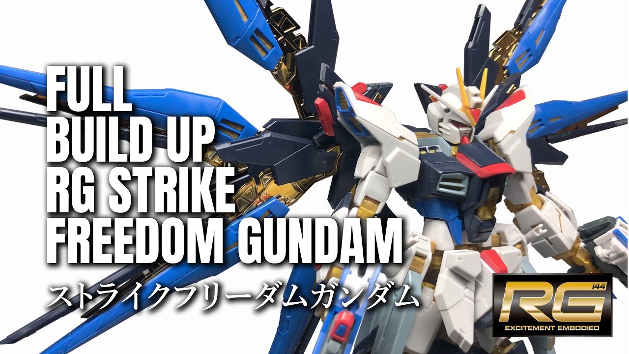 Full Build Review : RG 1/144 Strike Freedom Gundam【ガンプラRG】 ストライクフリーダムガンダム [1080p]