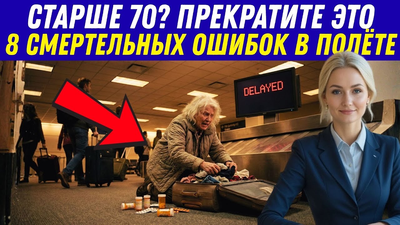 Летаете после 70 лет? Не совершайте эти 8 опасных ошибок