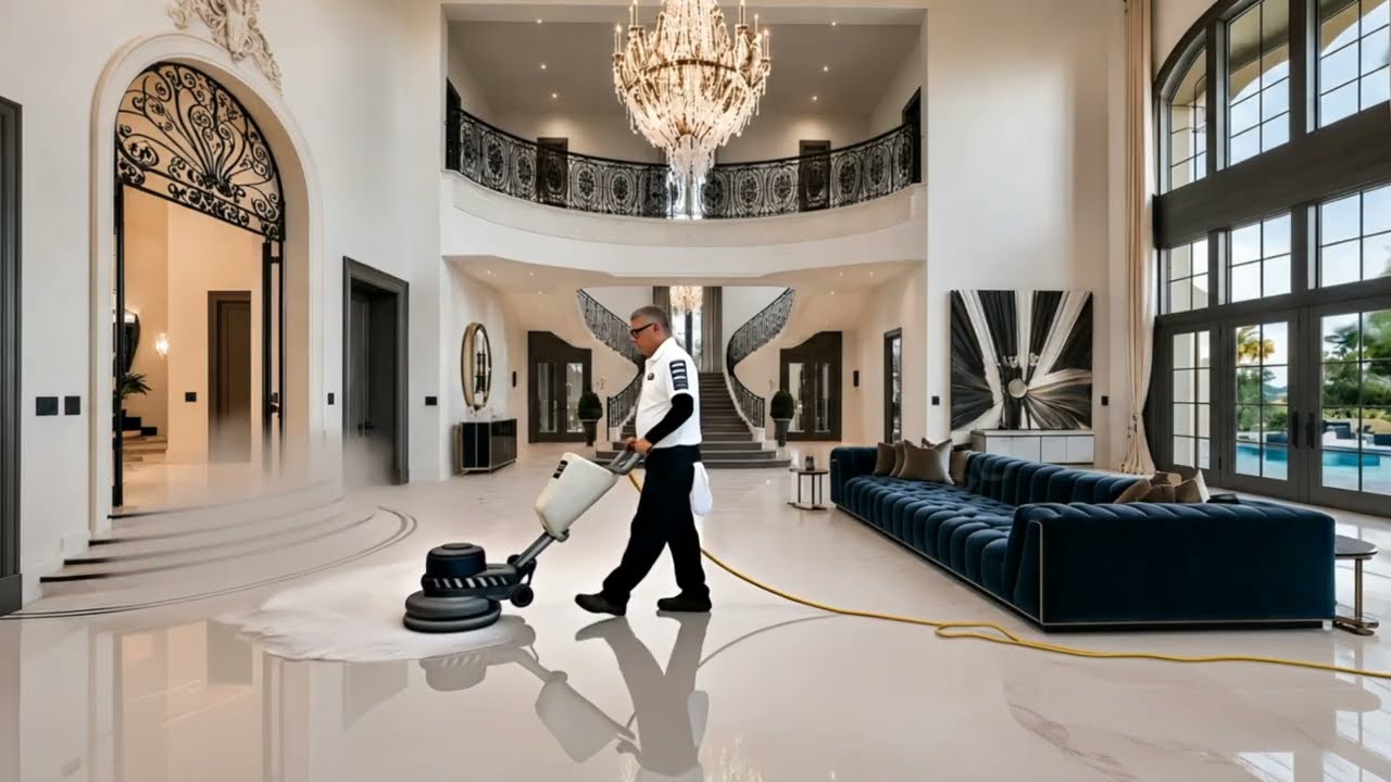 Polish your dull marble floors!  Call us for a free quote 818-576-8991