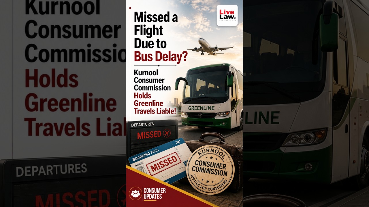 Missed a Flight Due to Bus Delay? Kurnool Consumer Commission Holds Greenline Travels Liable!