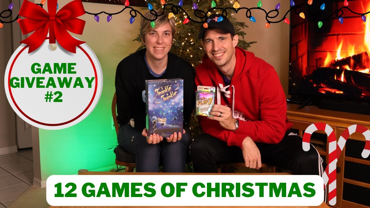!!РОЗЫГРЫШ НАСТОЛЬНОЙ ИГРЫ!! 12 РОЖДЕСТВЕНСКИХ ИГР ОТ ЛОРЕН КНАК | День 2 | Twinkle Twinkle и Flip 7